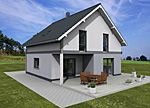 Einfamilienhaus 123 / 10 mit überdachtem Terrassenbereich 123 m² Wohnfläche